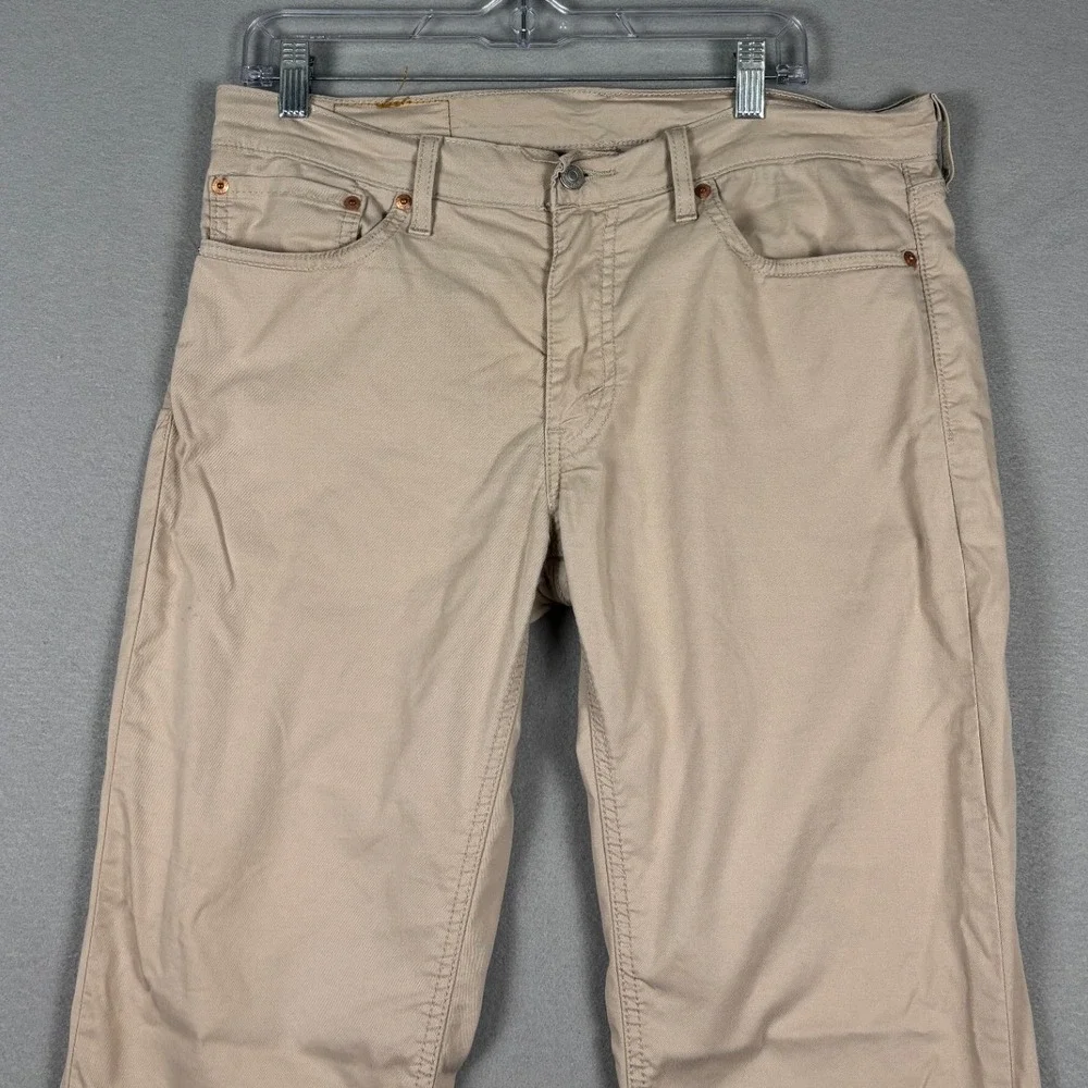 Levi's 511 Slim Fit Chino Pants 32x32 Measures 34x32 Tan 04511-2279